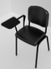 Kolçaklı siyah seminer form sandalyesi Kiralama