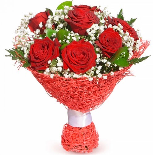 7 adet kırmızı gül buketi  Niğde ucuz çiçek gönder 